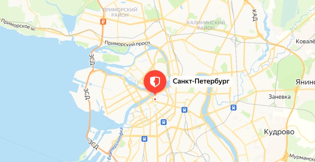 Карта Санкт-Петербурга
